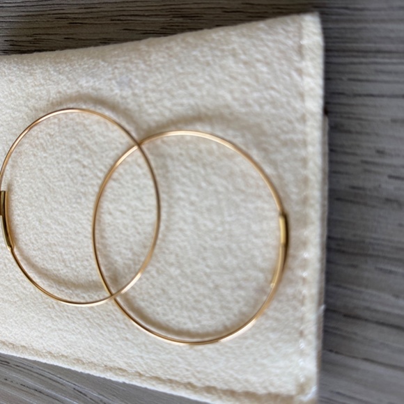 Lana Small Magic Hoops 14k gold 1.25” diameter EUC - Picture 2 of 5